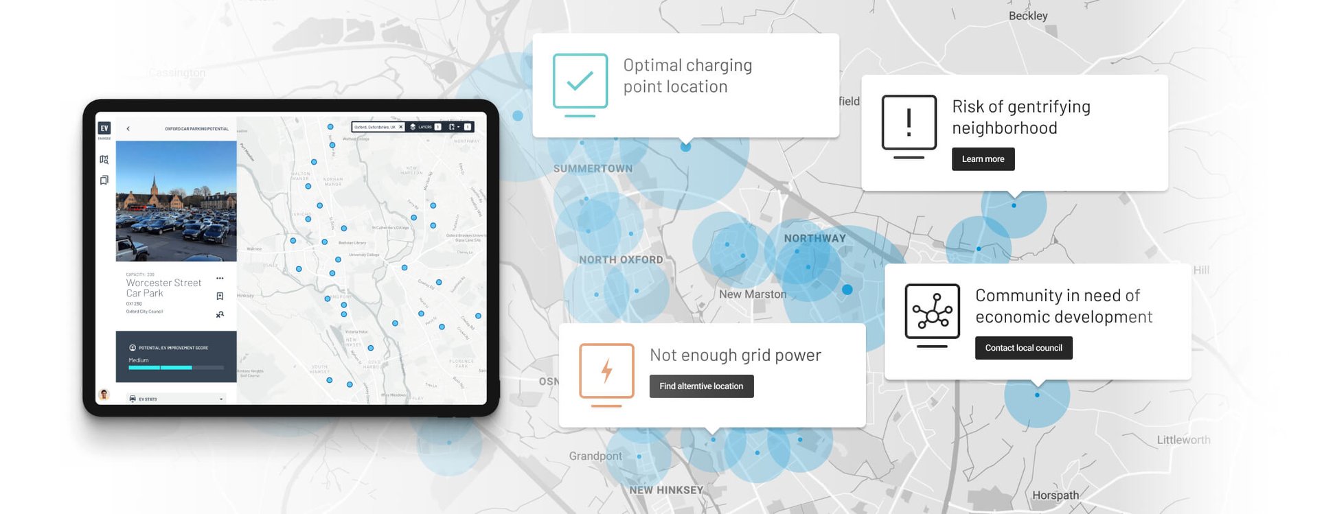 65155d1b5825805b7a87a38d_Optimising electric vehicle charging for Oxfordshire County Council graphic